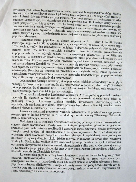 Pismo ws. ddr na ul. I AWP