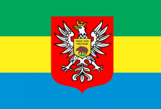 Flaga z herbem miasta