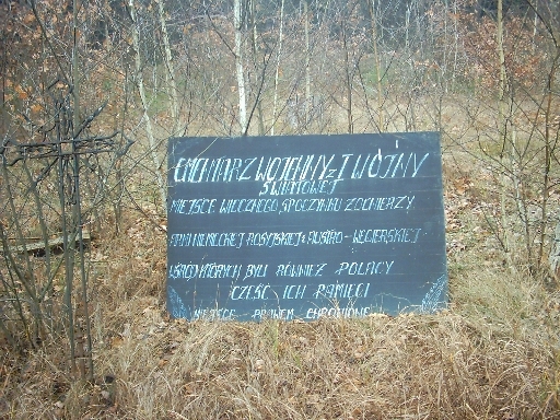 Cmentarz z czasów I wojny światowej przy drodze Ostrołęka-Ostrów( przed Grodziskiem)