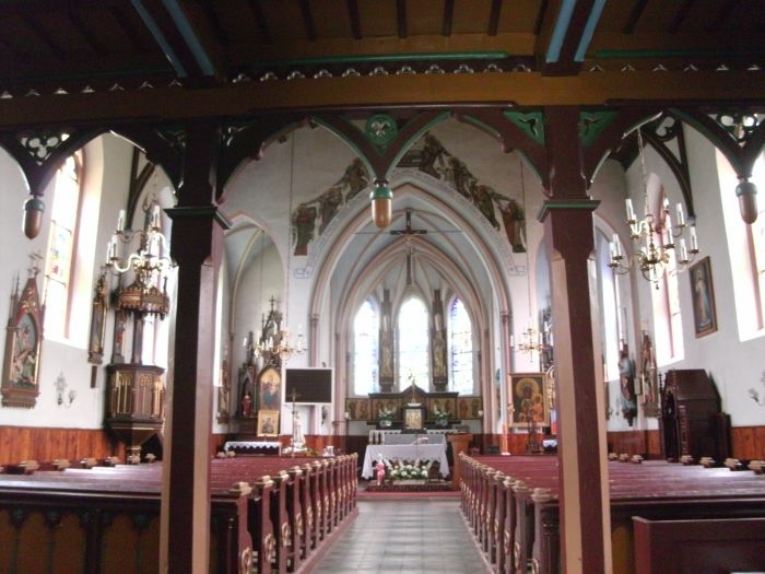 Wielbark - wnętrze kościoła