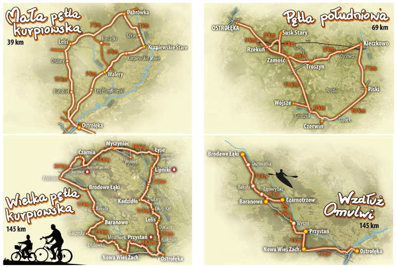 Trasy proponowane przez RO