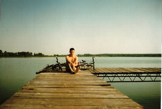 Chwila relaksu, pojezierze Łęczyńsko-Włodawskie 1994